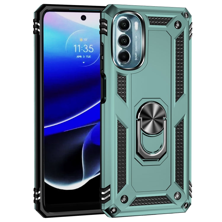 For Motorola Moto G 5G 2022 Shockproof TPU + PC Holder Phone Case