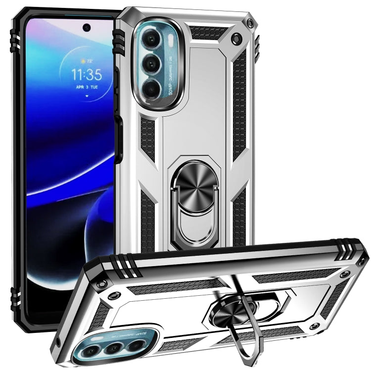 For Motorola Moto G 5G 2022 Shockproof TPU + PC Holder Phone Case