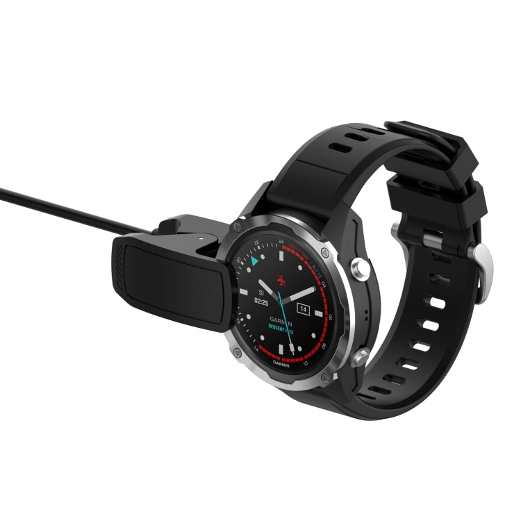 For Garmin Descent G1 Smart Watch Charging Cable with Data Function(Black)