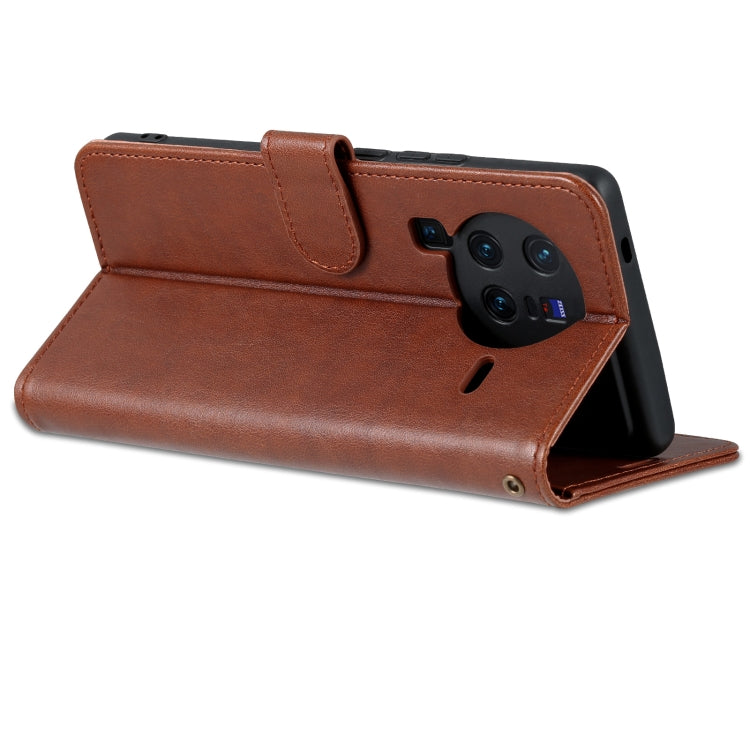 For vivo X80 AZNS Sheepskin Texture Flip Leather Phone Case