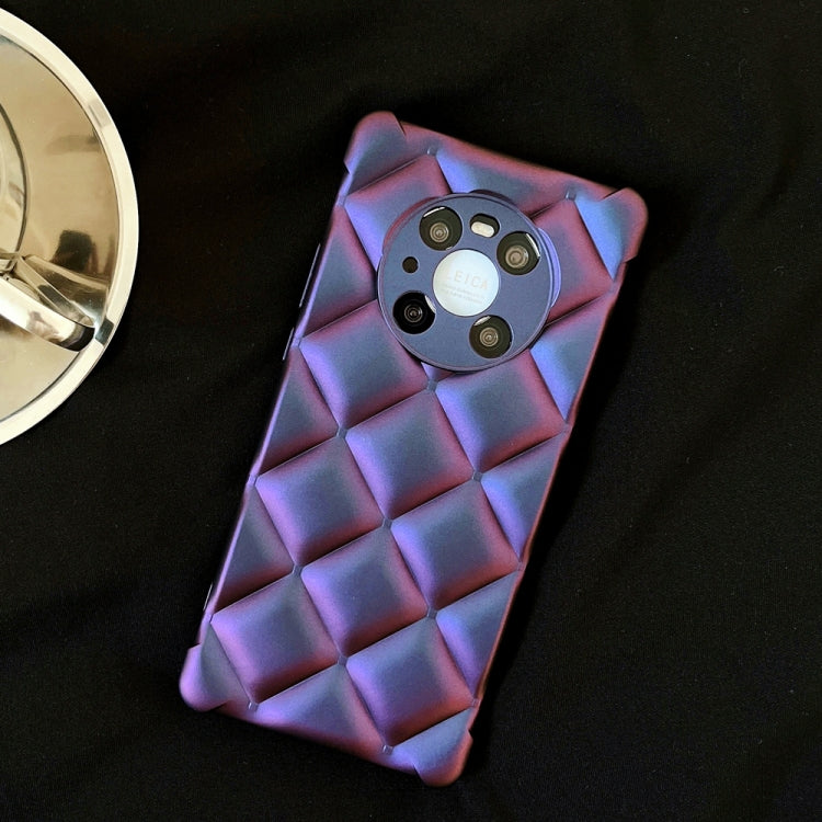 For Huawei Mate 40 Pro Rhombic Texture Chameleon TPU Phone Case