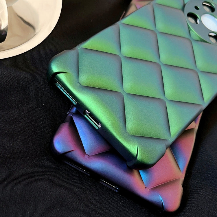 For Huawei Mate 40 Pro Rhombic Texture Chameleon TPU Phone Case