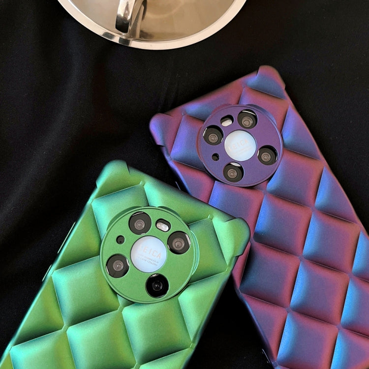 For Huawei Mate 40 Pro Rhombic Texture Chameleon TPU Phone Case