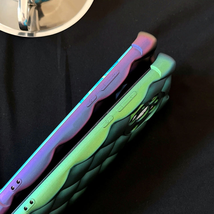 For Huawei Mate 40 Pro Rhombic Texture Chameleon TPU Phone Case