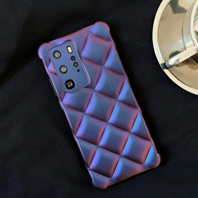 For Huawei P40 Pro Rhombic Texture Chameleon TPU Phone Case