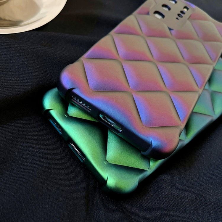 For Huawei P40 Pro Rhombic Texture Chameleon TPU Phone Case