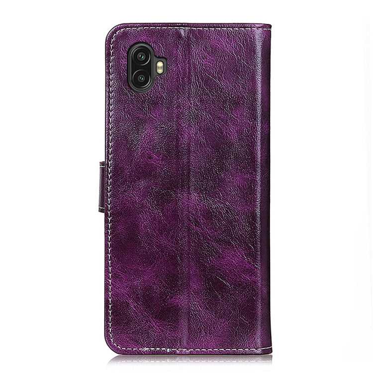 For Samsung Galaxy Xcover6 Pro Retro Crazy Horse Texture Horizontal Flip Leather Phone Case