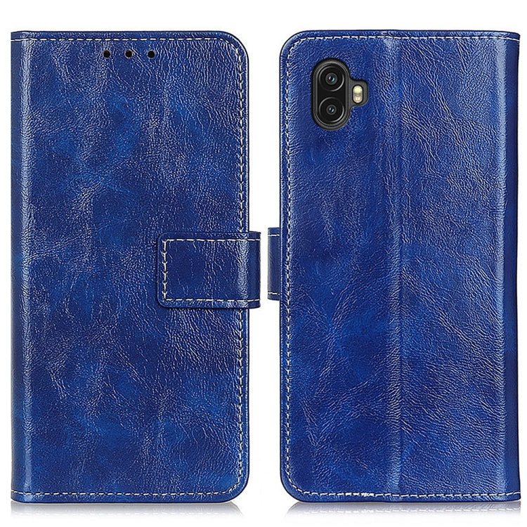 For Samsung Galaxy Xcover6 Pro Retro Crazy Horse Texture Horizontal Flip Leather Phone Case