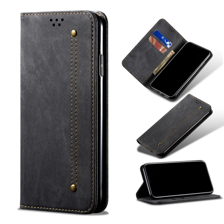 For OPPO Reno7 4G / F21 Pro Denim Texture Flip Leather Phone Case