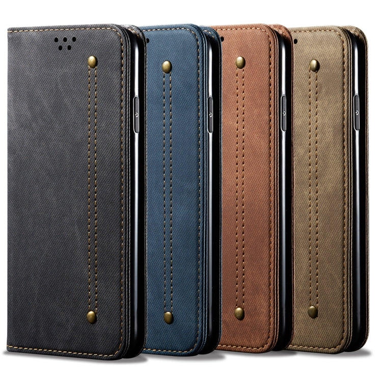 For OPPO Reno7 4G / F21 Pro Denim Texture Flip Leather Phone Case