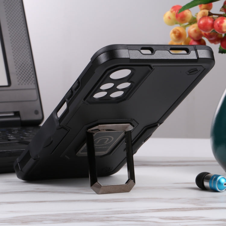 For Xiaomi Redmi Note 11T 5G Ring Holder Non-slip Armor Phone Case