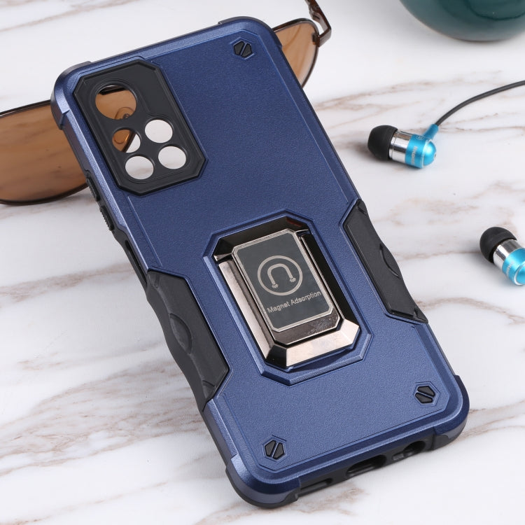 For Xiaomi Redmi Note 11T 5G Ring Holder Non-slip Armor Phone Case