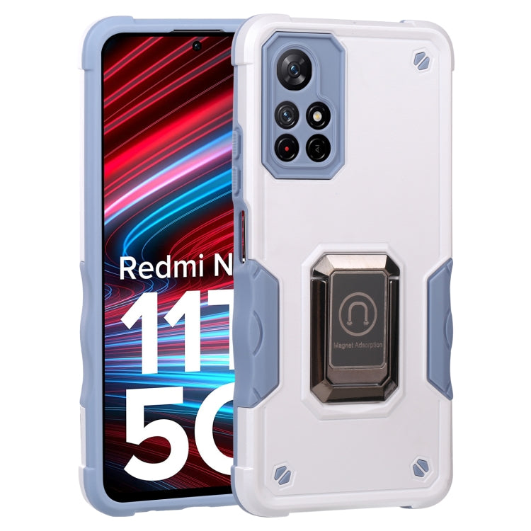 For Xiaomi Redmi Note 11T 5G Ring Holder Non-slip Armor Phone Case