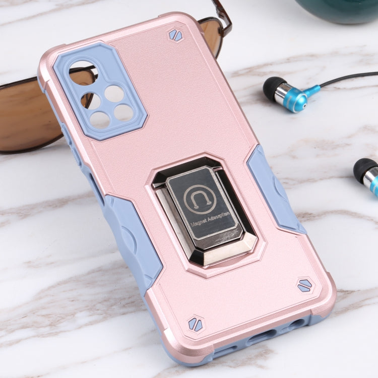 For Xiaomi Redmi Note 11T 5G Ring Holder Non-slip Armor Phone Case