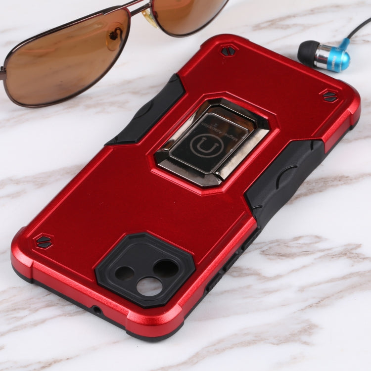 For Samsung Galaxy A03 164mm EU Version Ring Holder Non-slip Armor Phone Case