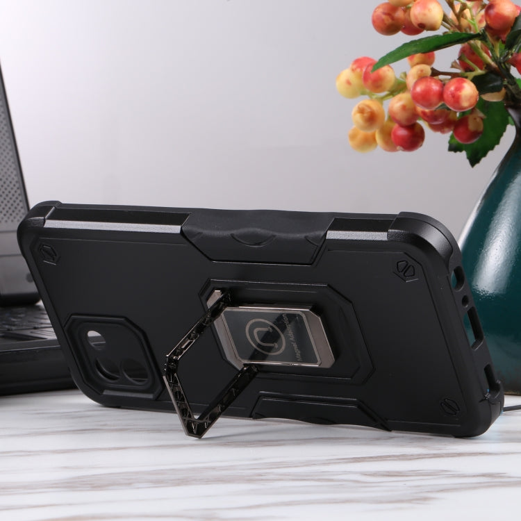 For Samsung Galaxy A03 164mm EU Version Ring Holder Non-slip Armor Phone Case