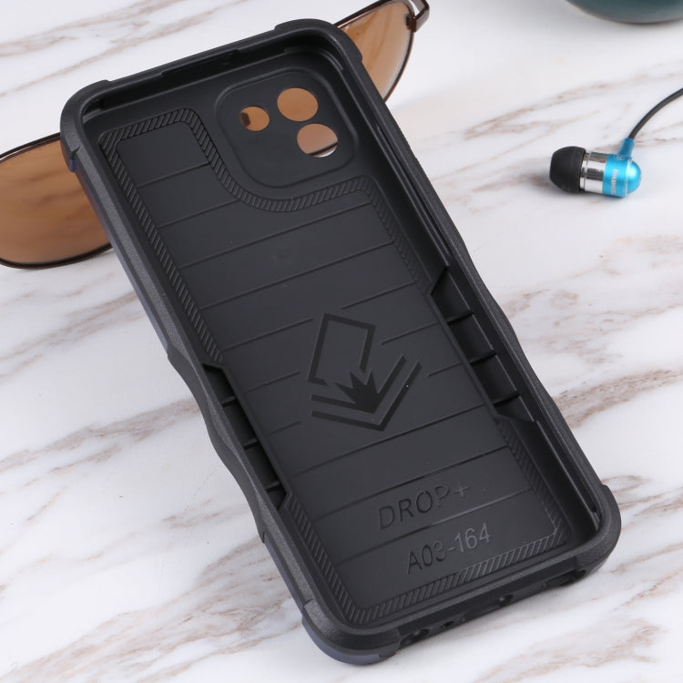 For Samsung Galaxy A03 164mm EU Version Ring Holder Non-slip Armor Phone Case