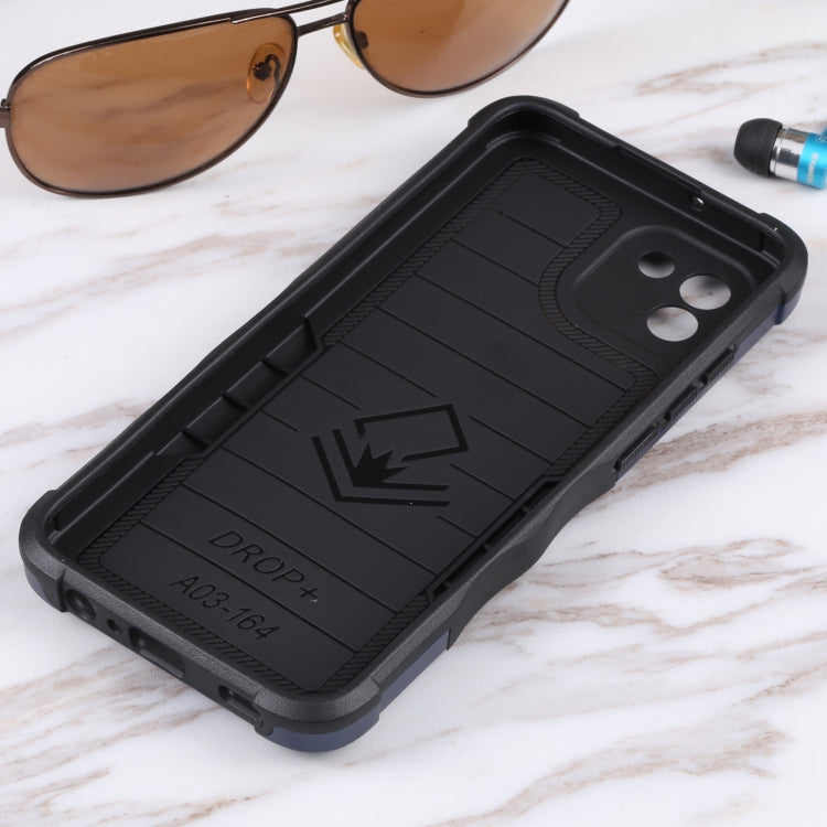 For Samsung Galaxy A03 164mm EU Version Ring Holder Non-slip Armor Phone Case