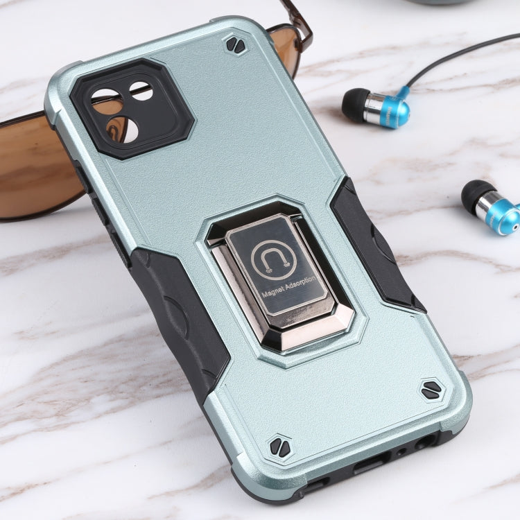 For Samsung Galaxy A03 164mm EU Version Ring Holder Non-slip Armor Phone Case