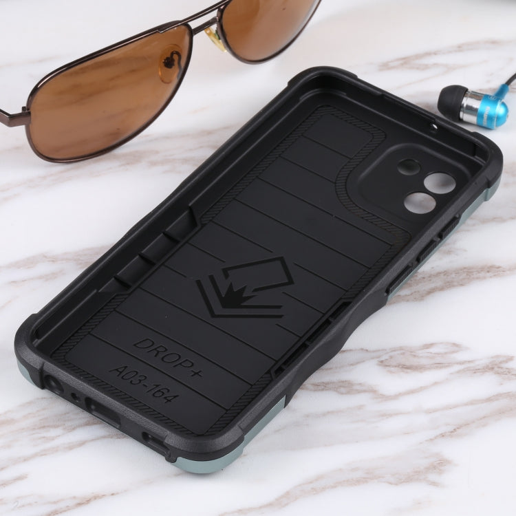 For Samsung Galaxy A03 164mm EU Version Ring Holder Non-slip Armor Phone Case