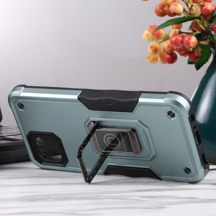 For Samsung Galaxy A03 164mm EU Version Ring Holder Non-slip Armor Phone Case