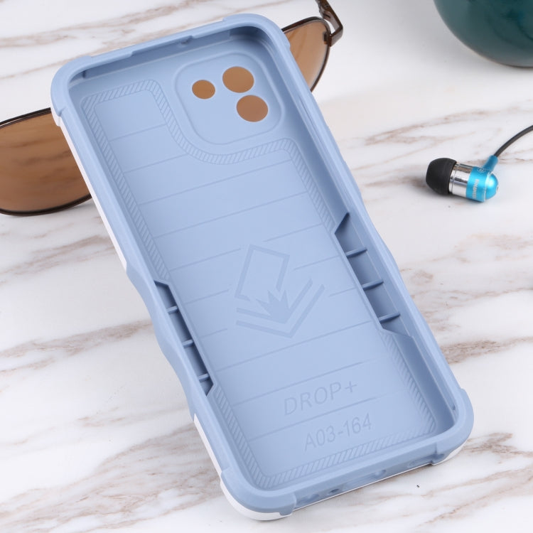 For Samsung Galaxy A03 164mm EU Version Ring Holder Non-slip Armor Phone Case