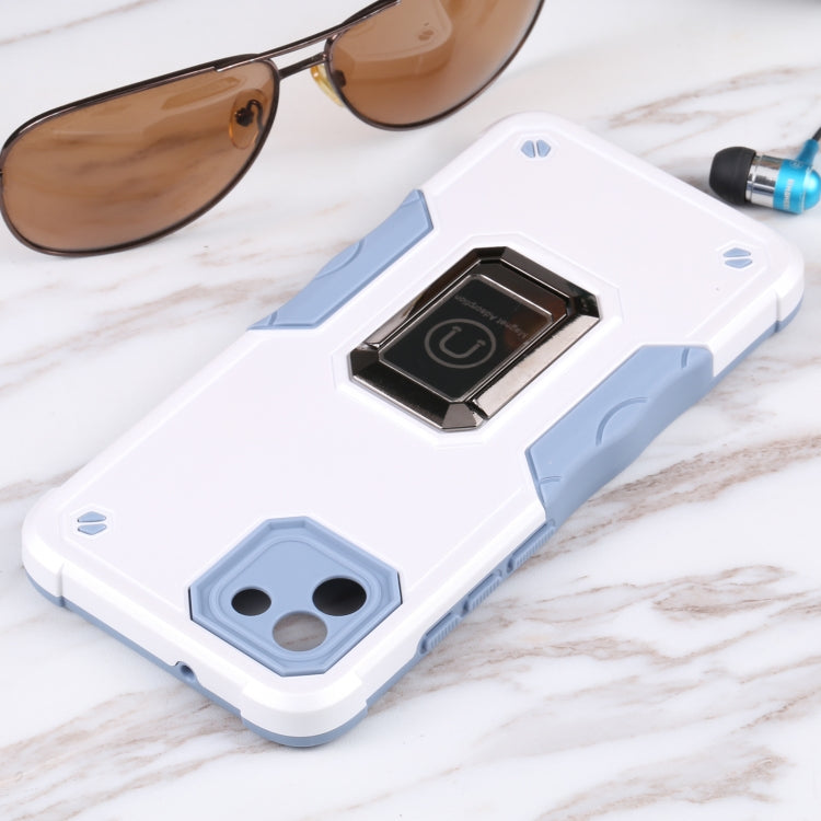 For Samsung Galaxy A03 164mm EU Version Ring Holder Non-slip Armor Phone Case