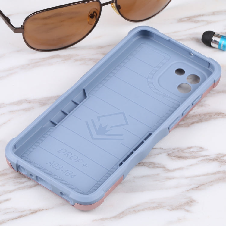 For Samsung Galaxy A03 164mm EU Version Ring Holder Non-slip Armor Phone Case