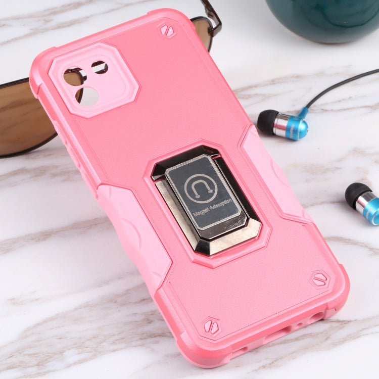 For Samsung Galaxy A03 164mm EU Version Ring Holder Non-slip Armor Phone Case