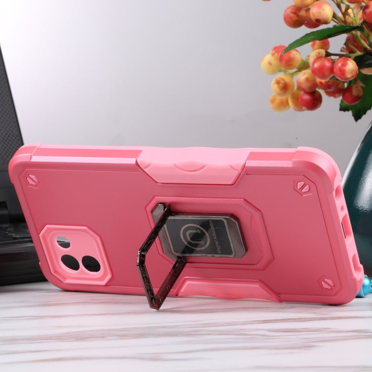 For Samsung Galaxy A03 164mm EU Version Ring Holder Non-slip Armor Phone Case