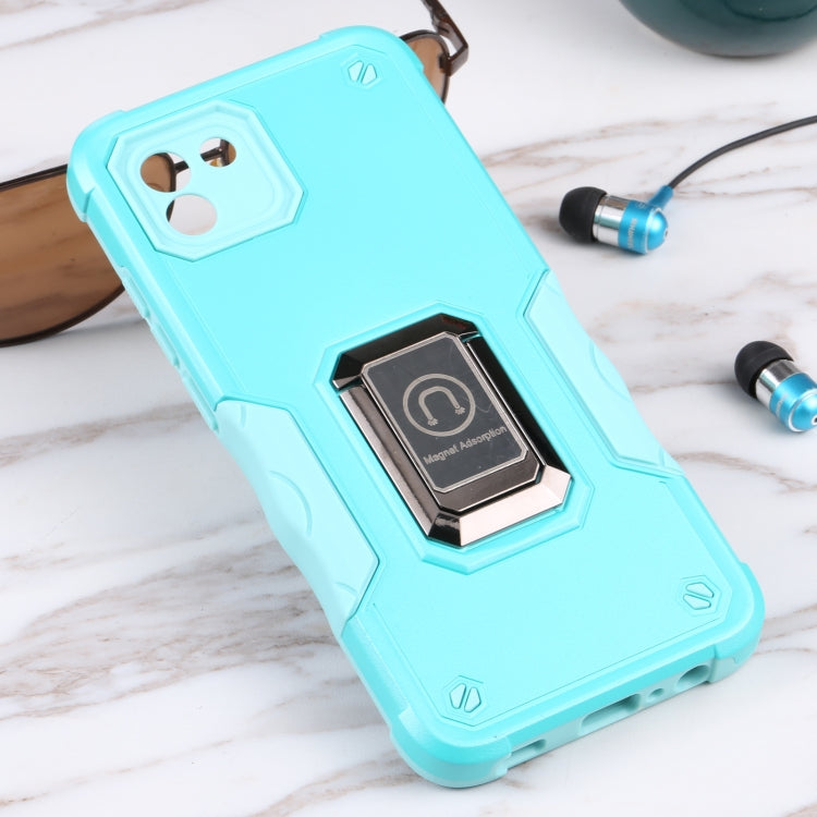 For Samsung Galaxy A03 164mm EU Version Ring Holder Non-slip Armor Phone Case