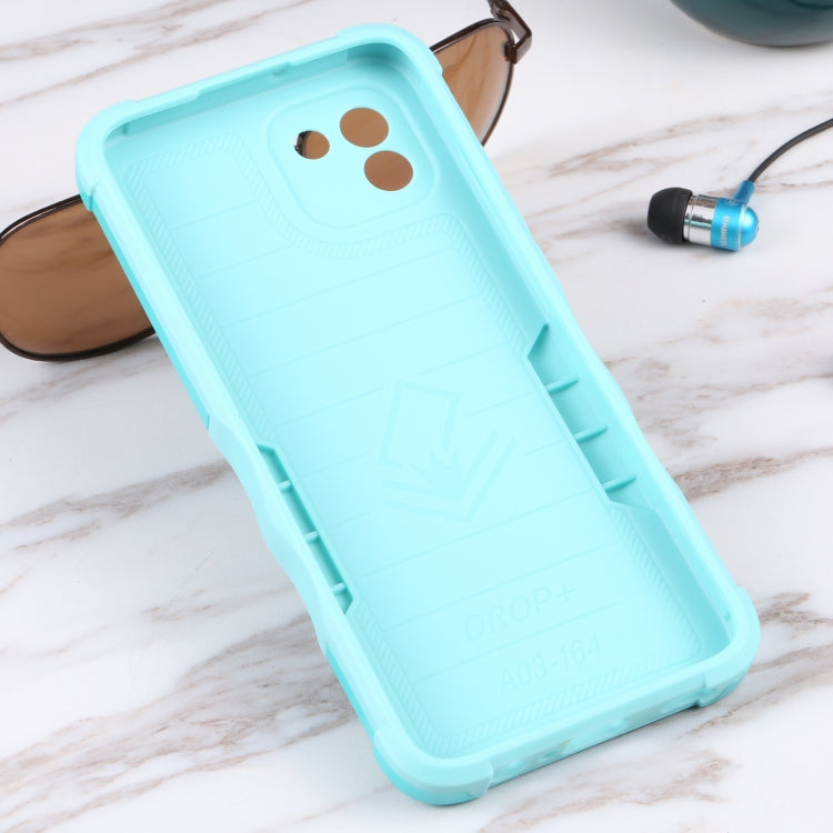 For Samsung Galaxy A03 164mm EU Version Ring Holder Non-slip Armor Phone Case
