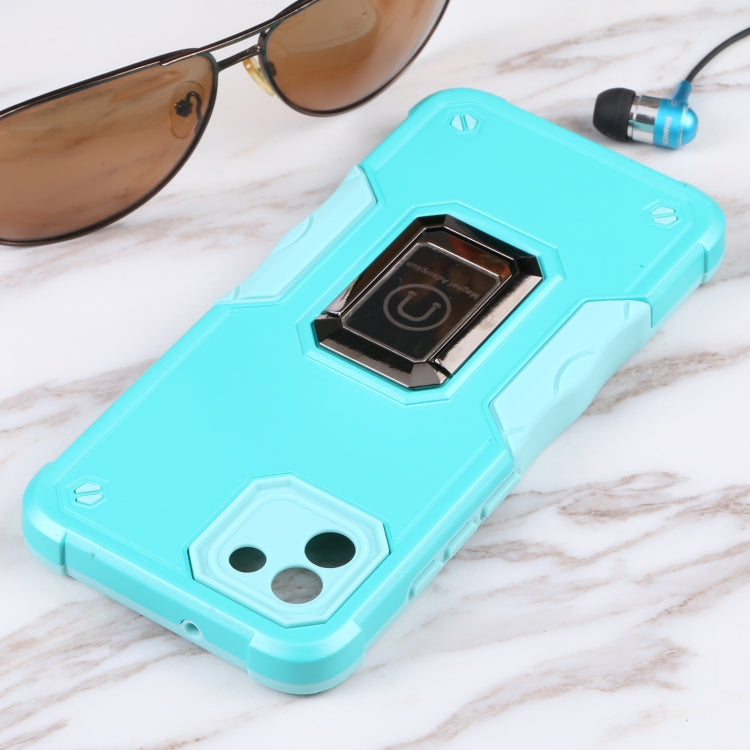 For Samsung Galaxy A03 164mm EU Version Ring Holder Non-slip Armor Phone Case