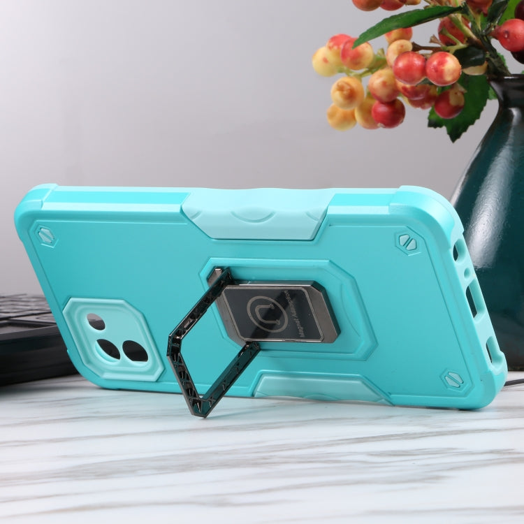 For Samsung Galaxy A03 164mm EU Version Ring Holder Non-slip Armor Phone Case