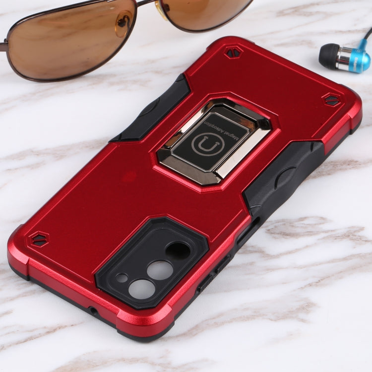 For Samsung Galaxy A03s 165.8mm US Version Ring Holder Non-slip Armor Phone Case