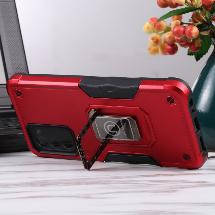 For Samsung Galaxy A03s 165.8mm US Version Ring Holder Non-slip Armor Phone Case