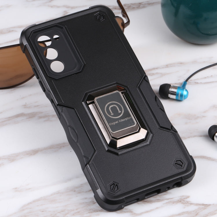 For Samsung Galaxy A03s 165.8mm US Version Ring Holder Non-slip Armor Phone Case