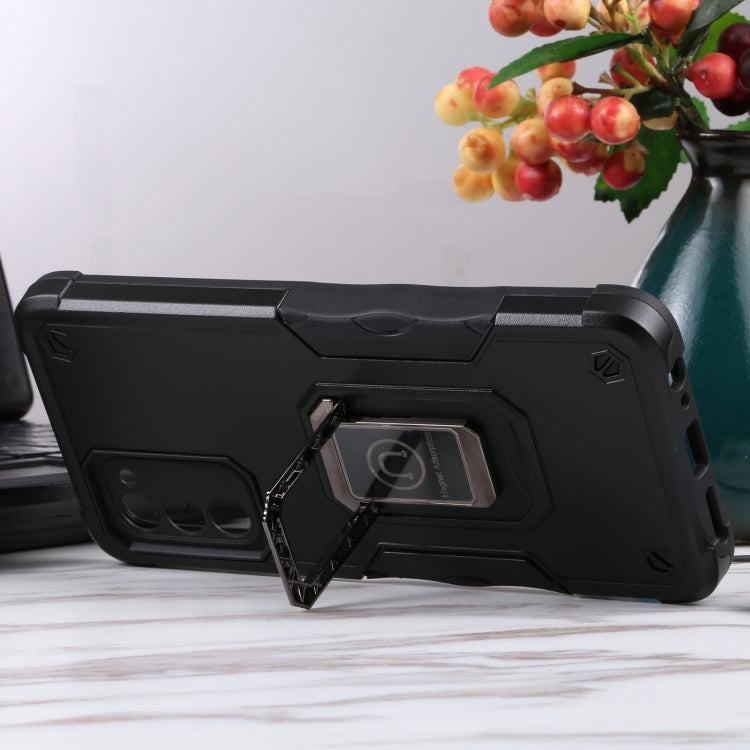 For Samsung Galaxy A03s 165.8mm US Version Ring Holder Non-slip Armor Phone Case