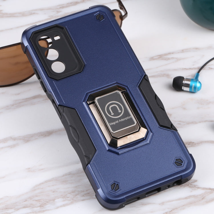 For Samsung Galaxy A03s 165.8mm US Version Ring Holder Non-slip Armor Phone Case