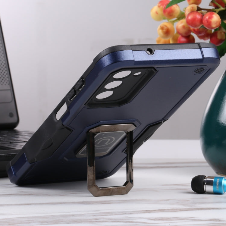 For Samsung Galaxy A03s 165.8mm US Version Ring Holder Non-slip Armor Phone Case