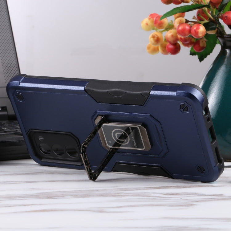 For Samsung Galaxy A03s 165.8mm US Version Ring Holder Non-slip Armor Phone Case