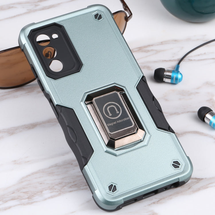 For Samsung Galaxy A03s 165.8mm US Version Ring Holder Non-slip Armor Phone Case