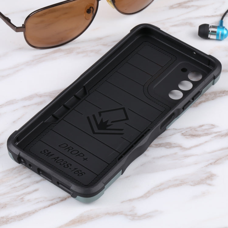 For Samsung Galaxy A03s 165.8mm US Version Ring Holder Non-slip Armor Phone Case