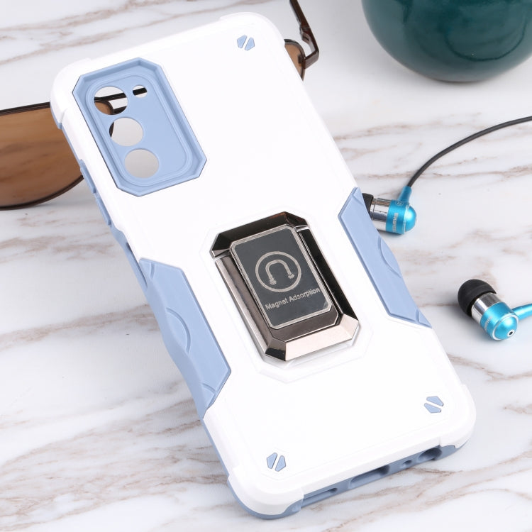 For Samsung Galaxy A03s 165.8mm US Version Ring Holder Non-slip Armor Phone Case