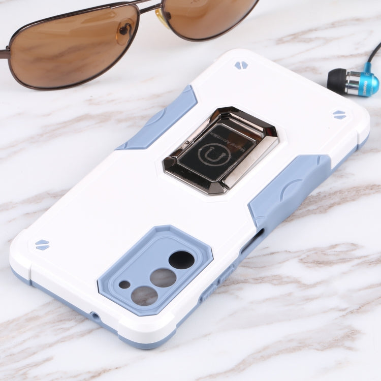 For Samsung Galaxy A03s 165.8mm US Version Ring Holder Non-slip Armor Phone Case