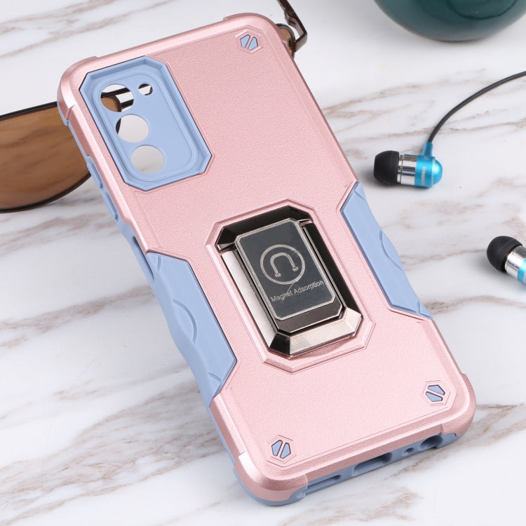 For Samsung Galaxy A03s 165.8mm US Version Ring Holder Non-slip Armor Phone Case