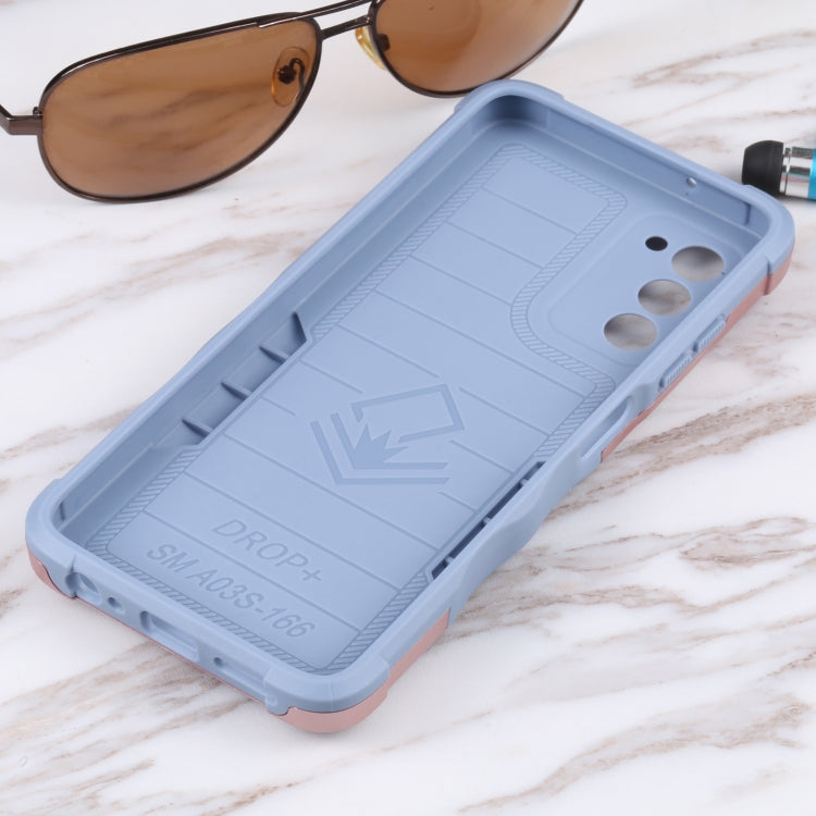 For Samsung Galaxy A03s 165.8mm US Version Ring Holder Non-slip Armor Phone Case