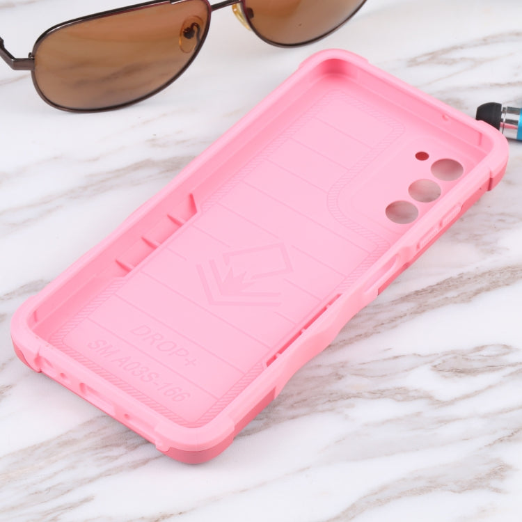 For Samsung Galaxy A03s 165.8mm US Version Ring Holder Non-slip Armor Phone Case