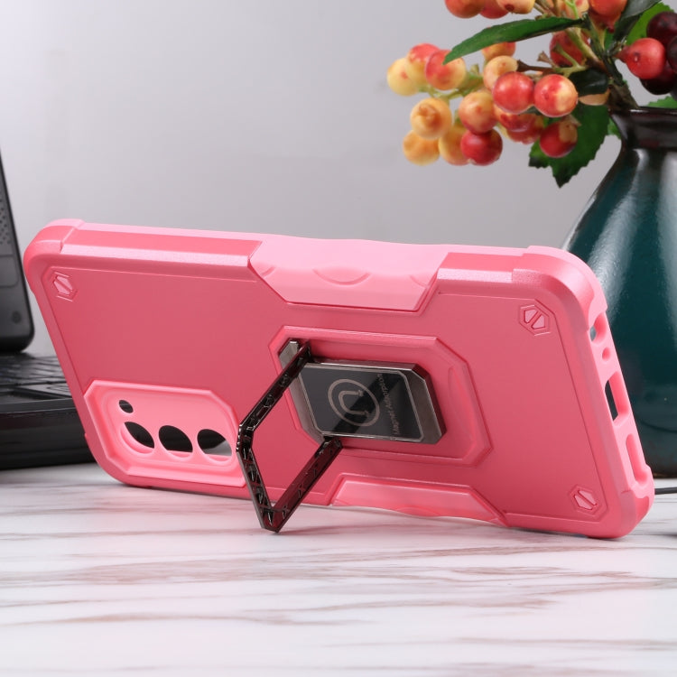 For Samsung Galaxy A03s 165.8mm US Version Ring Holder Non-slip Armor Phone Case