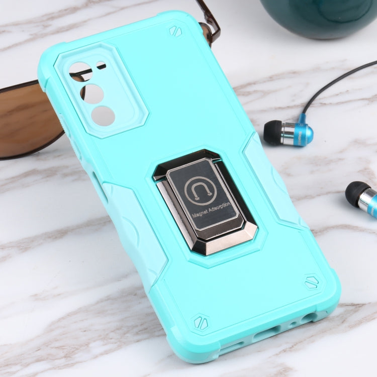 For Samsung Galaxy A03s 165.8mm US Version Ring Holder Non-slip Armor Phone Case
